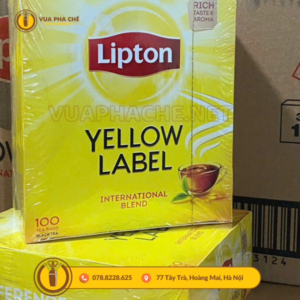 lipton label yellow