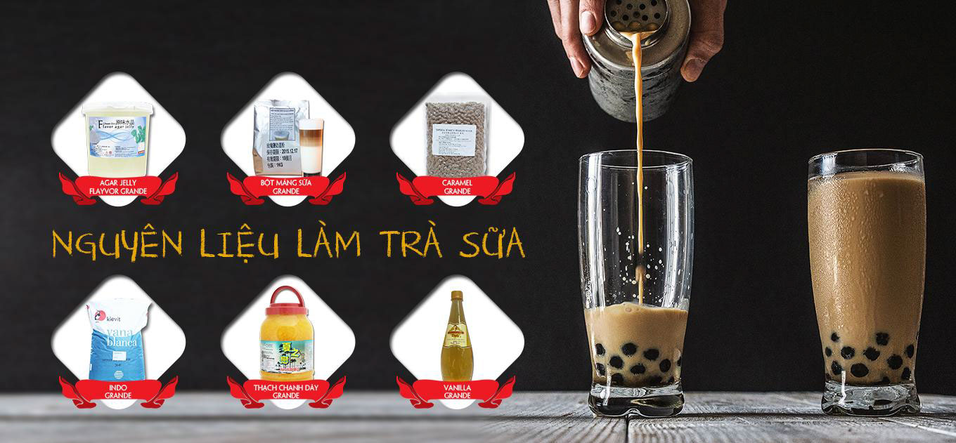 Nguyên liệu làm trà sữa